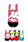 Pack of (12 pieces) Assorted Color Comic Print Socks Set LAZ69738