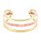 Multi-colored Acrylic Metal Cuff Bracelet