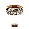 Leopard Leather Magnetic Finish Bracelet MH-ZB1428