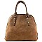 Quality Stitch Accent Soft Touch Satchel