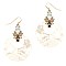 Trendy Rhinestone Embellished Acrylic Round Earrings MH-ZE1489-1