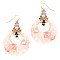 Trendy Rhinestone Embellished Acrylic Round Earrings MH-ZE1489-1