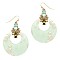 Trendy Rhinestone Embellished Acrylic Round Earrings MH-ZE1489-1