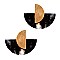 Multicolored Acrylic Metal Post Earring MH-ZE1598