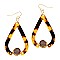 Druzy Stone Acrylic Lucite Teardrop Open-Cut Earring MH--ZE1960