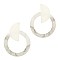 Multi-colored Acrylic Geometric Open-cut Round Earring MH-ZE1975
