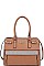 STYLISH Nicole Lee TWO TONE SATCHEL