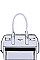 STYLISH Nicole Lee TWO TONE SATCHEL