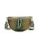 Rainbow Spliced Crocodile Pattern Fanny Pack