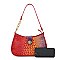 Crocodile Tie-dyed Satchel Shoulder Bag