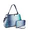 HANDBAGS 2- In1 Tie-Dye Croc -V- Emblem Bucket - Shoulder Handbag with Wallet