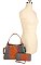 2- In1 Tie-Dye Croc -V- Emblem Bucket - Shoulder Handbag with Wallet BULK