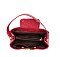 2- In1 Tie-Dye Croc -V- Emblem Bucket - Shoulder Handbag with Wallet