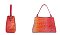 2- In1 Tie-Dye Croc -V- Emblem Bucket - Shoulder Handbag with Wallet