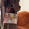 Exceptional Crocodile Padlock Multi Tone Satchel