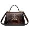 Exceptional Quality Crocodile Medium Size Satchel