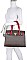 3 IN 1 MONOGRAM PADLOCK SATCHEL-CROSSBODY & WALLET SET