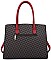 3 IN 1 MONOGRAM PADLOCK SATCHEL-CROSSBODY & WALLET SET