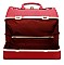 2 in 1 Bottom Compartment Padlock BOXY Satchel & Wallet