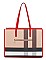 Plaid Check 3-in-1 Tote Shopper