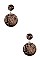 CIRCULAR SNAKE PATTERN DROP EARRING