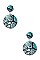 CIRCULAR SNAKE PATTERN DROP EARRING