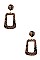 RECTANGULAR SNAKE PATTERN DROP EARRING