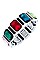 GEM FRAMED FACETED BRACELET