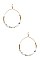 ROUND BEADED GEM EARRINGS