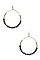 ROUND BEADED GEM EARRINGS