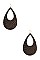 LEATHER TEARDROP CUT OUT EARRING