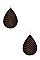 LEATHER TEARDROP DANGLE EARRING