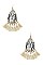 TASSEL SNAKE PATTERN DANGLE EARRING