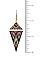 CHEVRON TRIANGLE LINK PATTERN EARRING