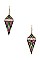 CHEVRON TRIANGLE LINK PATTERN EARRING