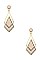 LINKED DOUBLE DIAMOND DROP EARRING