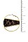 RING ACCENT MIX PRINT ROUND EARRING
