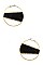 RING ACCENT MIX PRINT ROUND EARRING