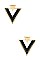 ANIMAL MIX PRINT TRIANGLE POST EARRING