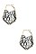 ANIMAL PRINT WOVEN DROP EARRING