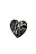HEART SNAKE PRINT RING