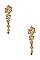 PAVED RHINESTONE DROP EARRING