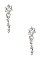 PAVED RHINESTONE DROP EARRING