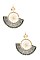 ROUND TASSEL FAN EARRING