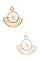 ROUND TASSEL FAN EARRING