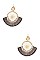ROUND TASSEL FAN EARRING