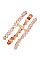 TRIPLE BEAD CROSS ACCENT BRACELET SET
