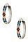 BEAD PATTERN TRIBAL HOOP EARRING