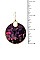 WOVEN ROUND DANGLE EARRING