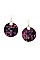 WOVEN ROUND DANGLE EARRING